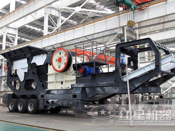 顎式車載流動(dòng)破石子機(jī)
