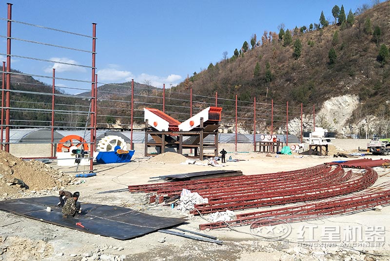 洗砂廠在建現場