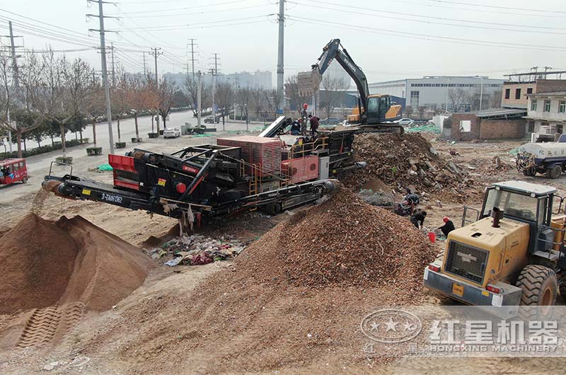 移動式建筑垃圾處理設備