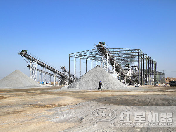 石頭破碎現場
