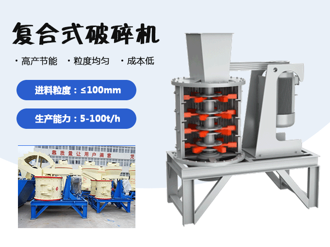 復合式破碎機動態工作原理展示