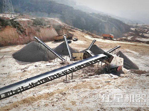 破碎制砂生產現場圖