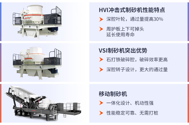 大型石料制砂機(jī)設(shè)備的選擇多